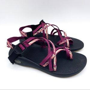 CHACO ZX/2 purple doublestrap sandals, 10.